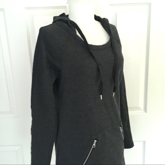 MARC NEW YORK• Charcoal Grey Sweatshirt Hoodie - Picture 2 of 7